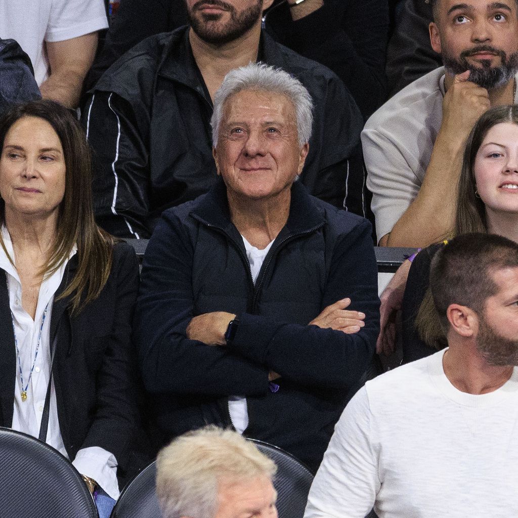 Dustin Hoffman im Publikum beim Lakers-Spiel im Mai 2023
