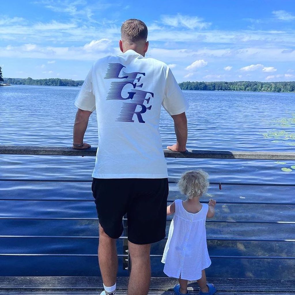 Dustin Schöne mit seiner Tochter Zoe