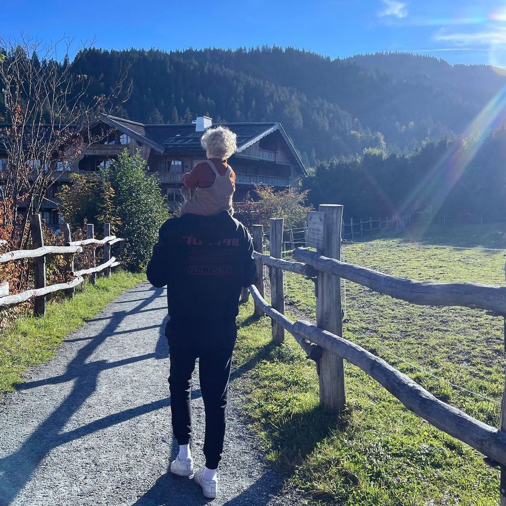 Lena Gerckes Freund Dustin mit Tochter Zoe