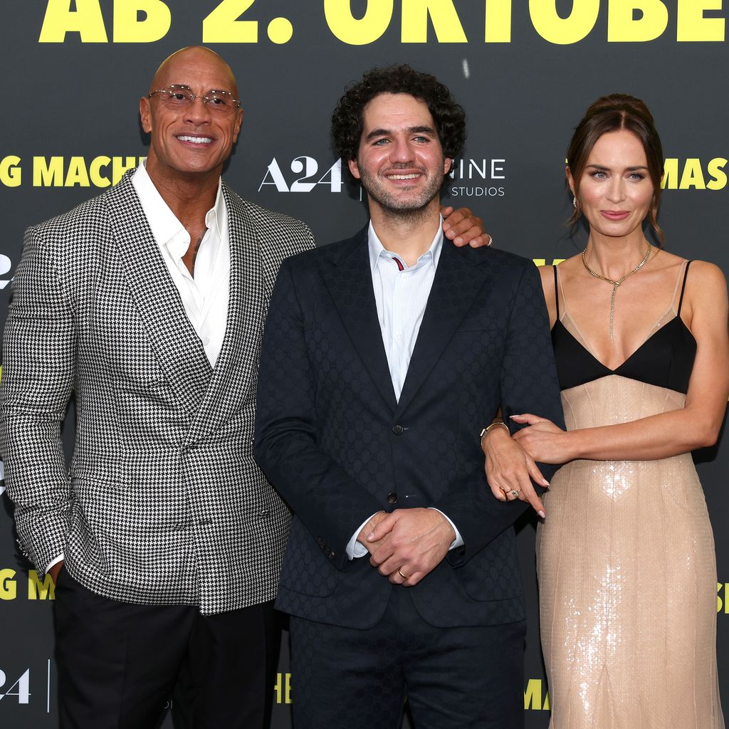 Dwayne Johnson, Benny Safdie und Emily Blunt
