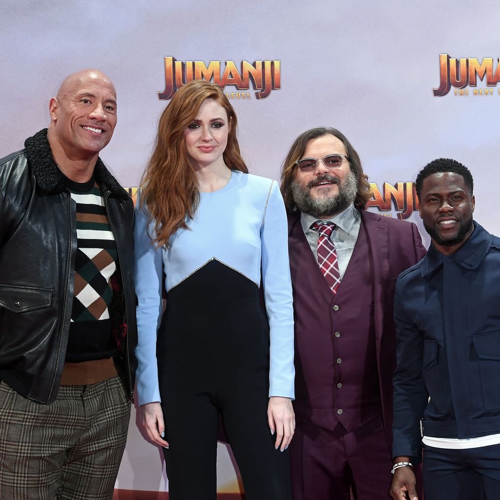 Dwayne Johnson, Karen Gillan, Jack Black und Kevin Hart in Berlin
