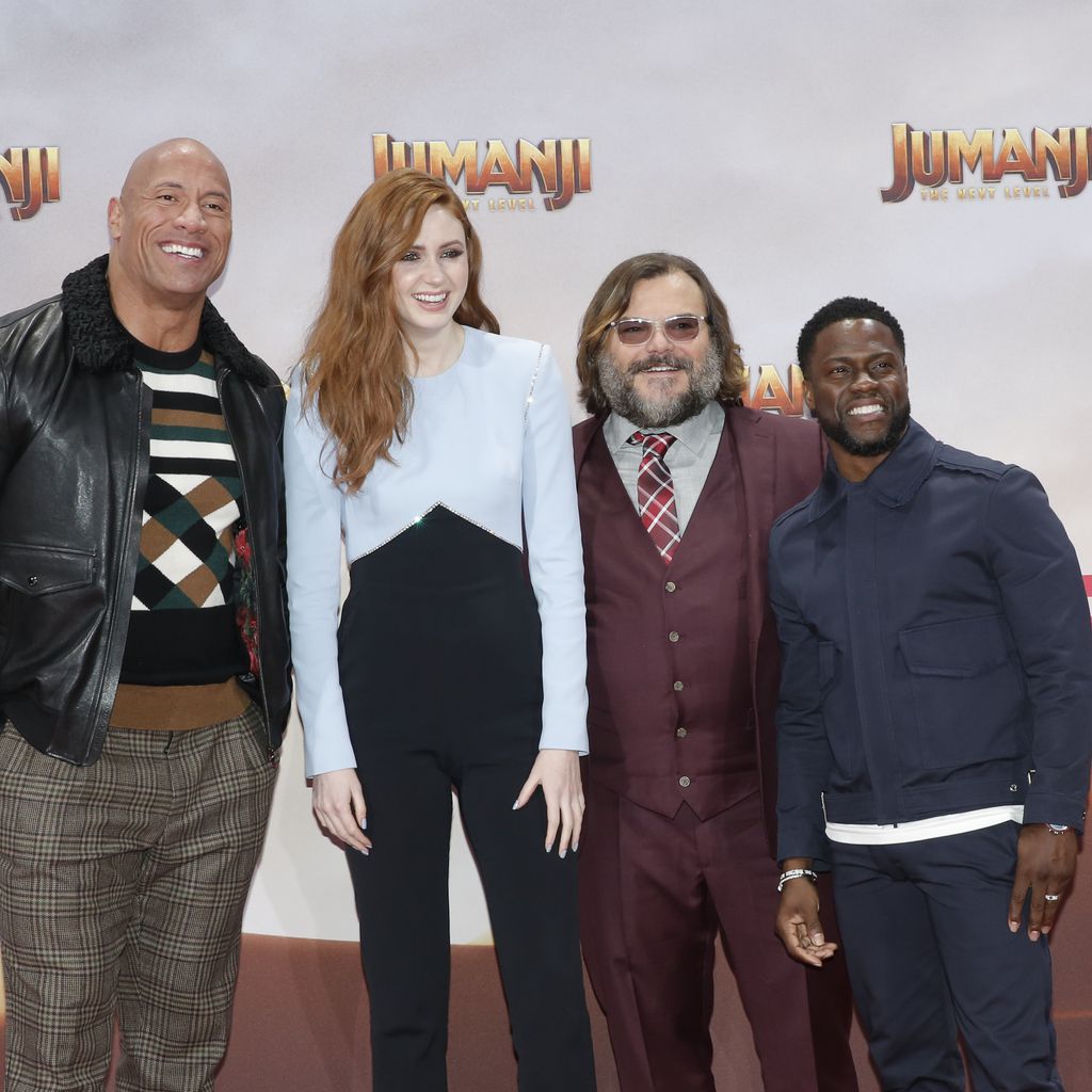 Dwayne Johnson, Karen Gillan, Jack Black und Kevin Hart bei der "Jumanji: The Next Level"-Premiere