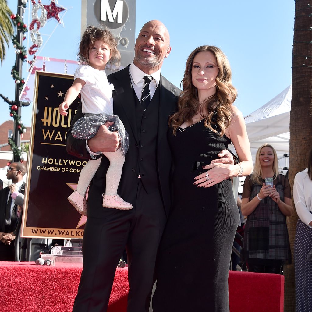 Dwayne Johnson, Lauren Hashian und ihre Tochter Jasmine