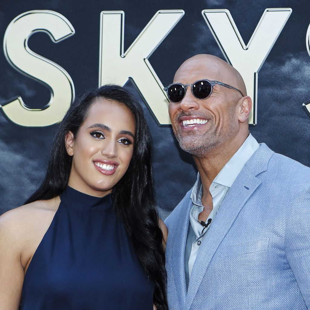 Dwayne Johnson mit seiner Tochter Simone, 2018
