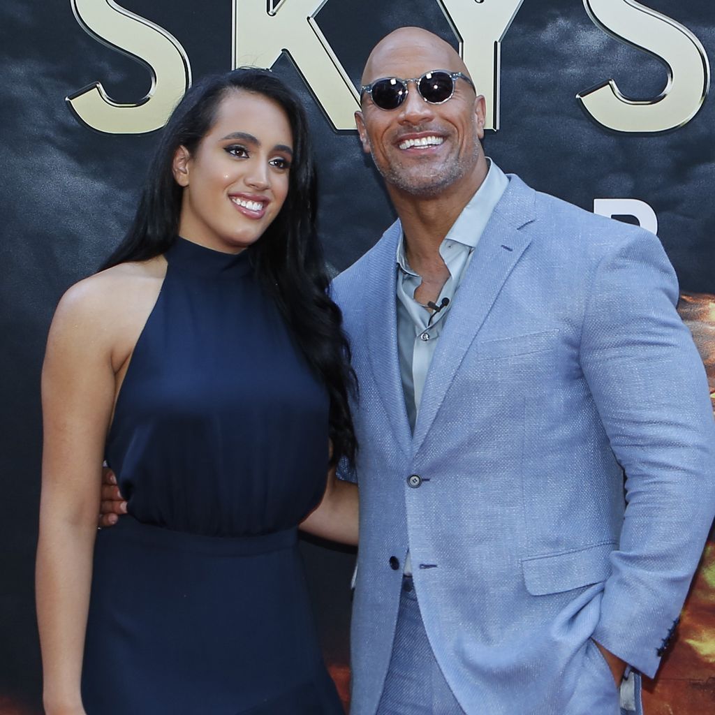 Dwayne Johnson mit seiner Tochter Simone