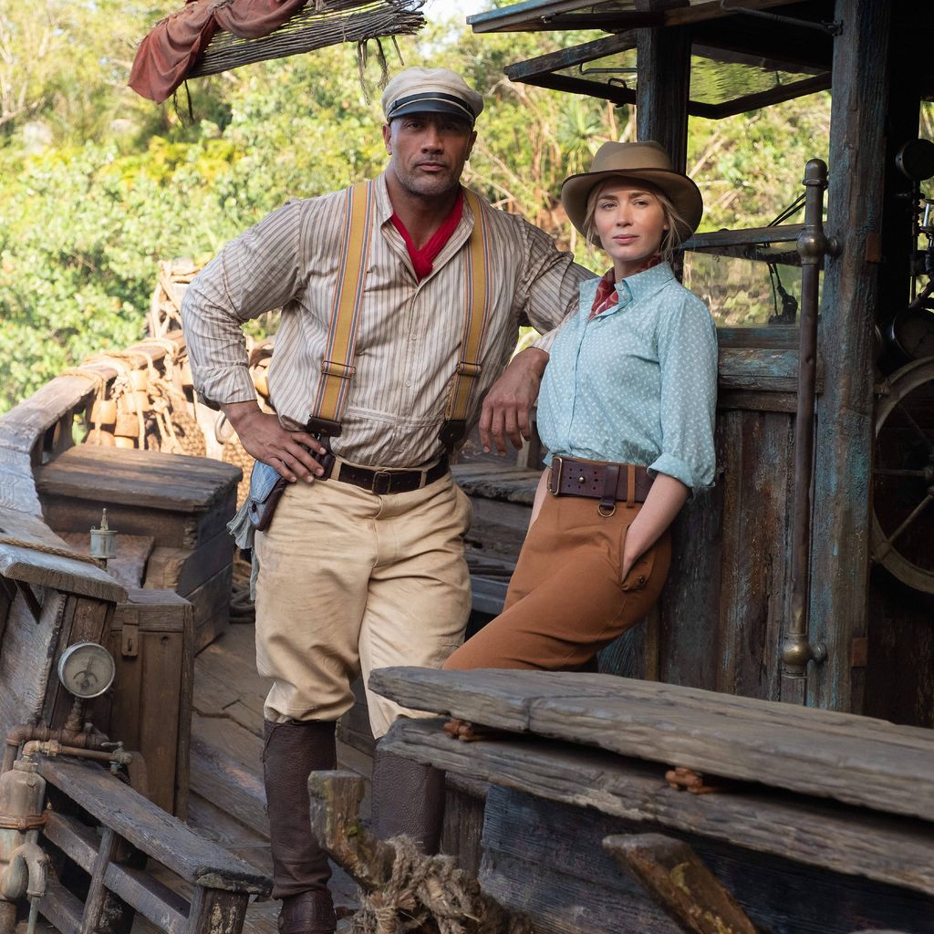 Dwayne Johnson als Frank und Emily Blunt als Lily in "Jungle Cruise"