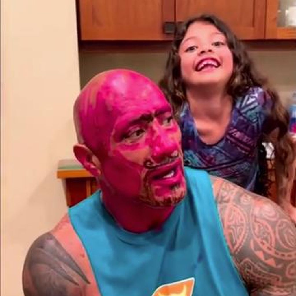 Dwayne "The Rock" Johnson mit seiner Tochter