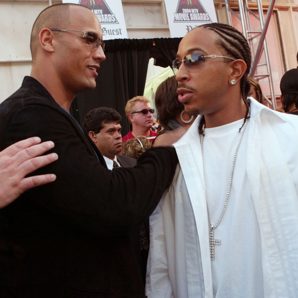 Dwayne "The Rock" Johnson und Ludacris bei den MTV Movie Awards in Culver City, 2004