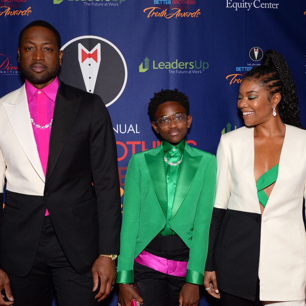 Dwyane Wade mit seiner Tochter Zaya und seiner Frau Gabrielle Union