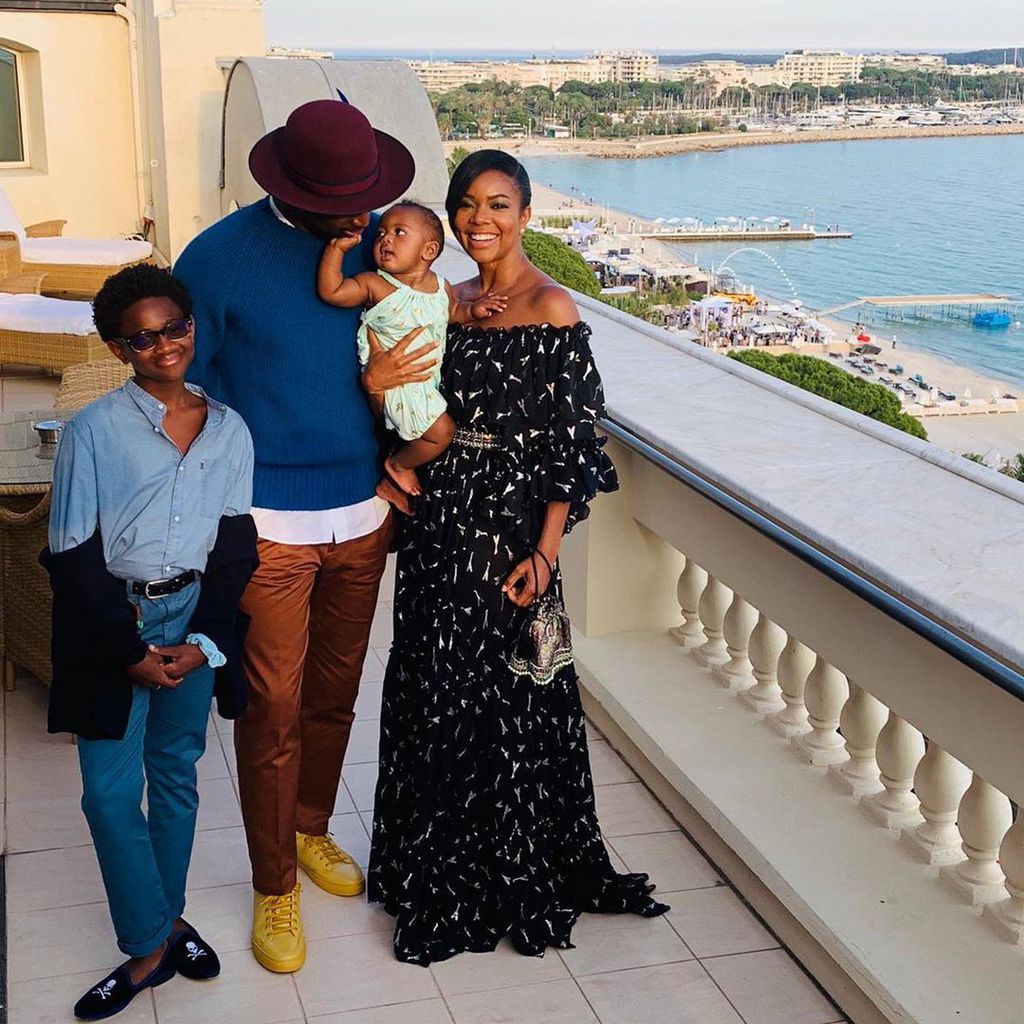 Dwyane Wade und Gabrielle Union mit ihren Kindern Zaya und Kaavia