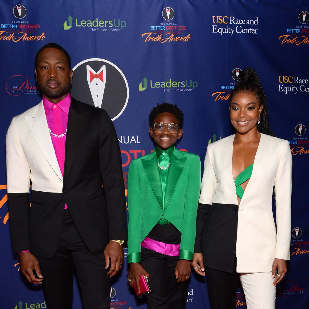 Dwyane Wade, Zaya Wade und Gabrielle Union bei den Truth Awards 2020