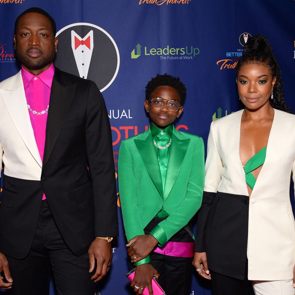 Dwyane und Zaya Wade mit Gabrielle Union