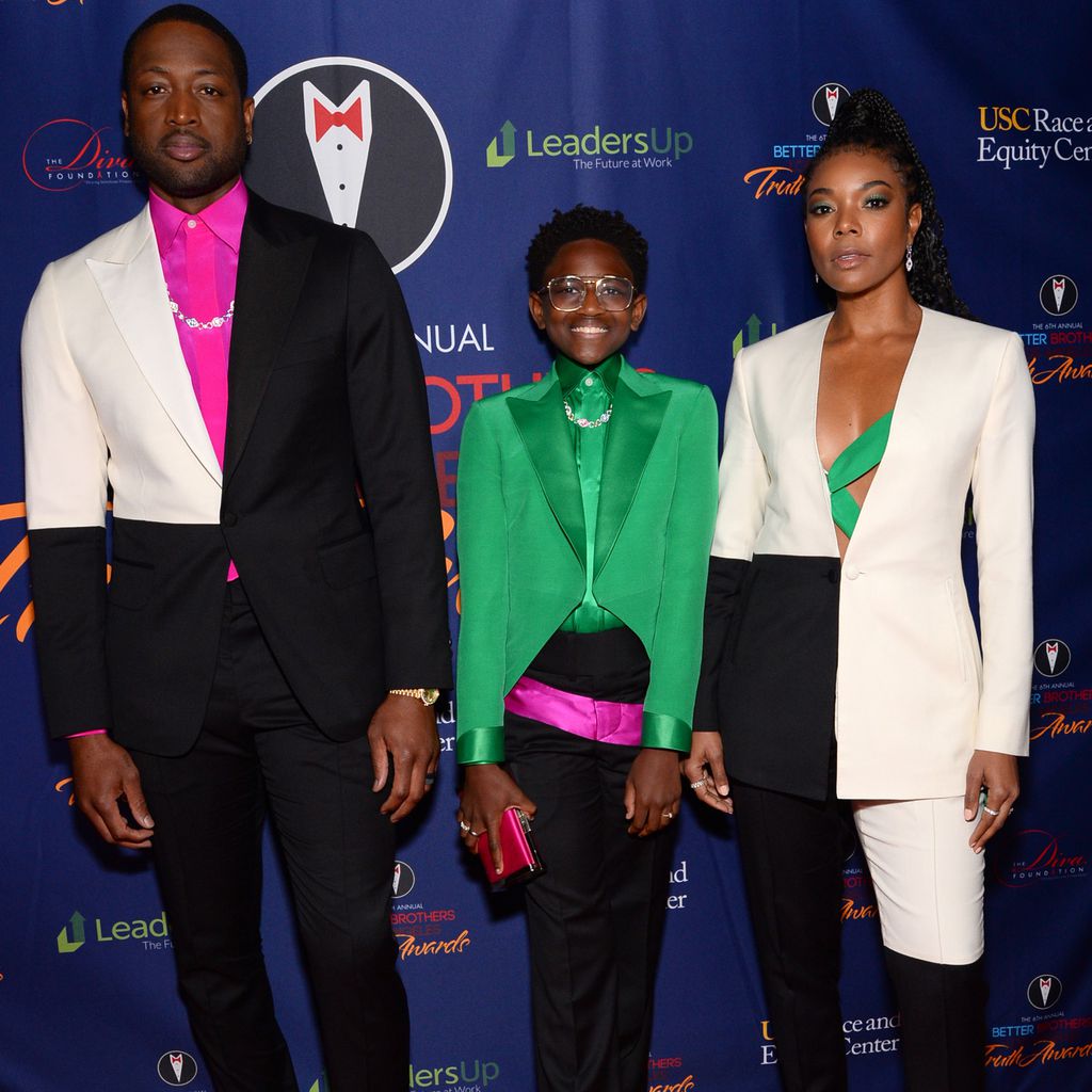 Dwyane Wade, Zaya Wade und Gabrielle Union bei den Truth Awards in L.A. im März 2020