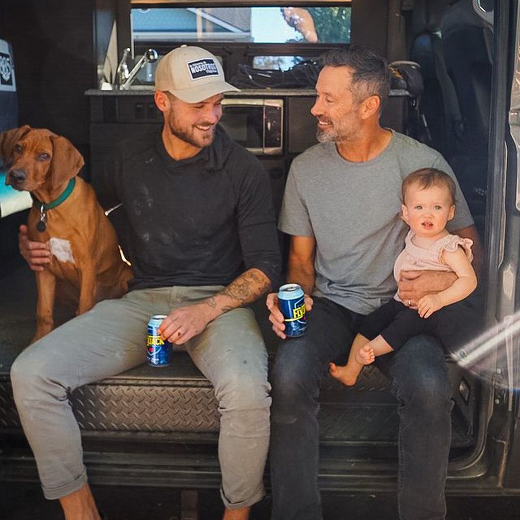 Dylan Efron und David Efron mit seiner Tochter, Dezember 2020