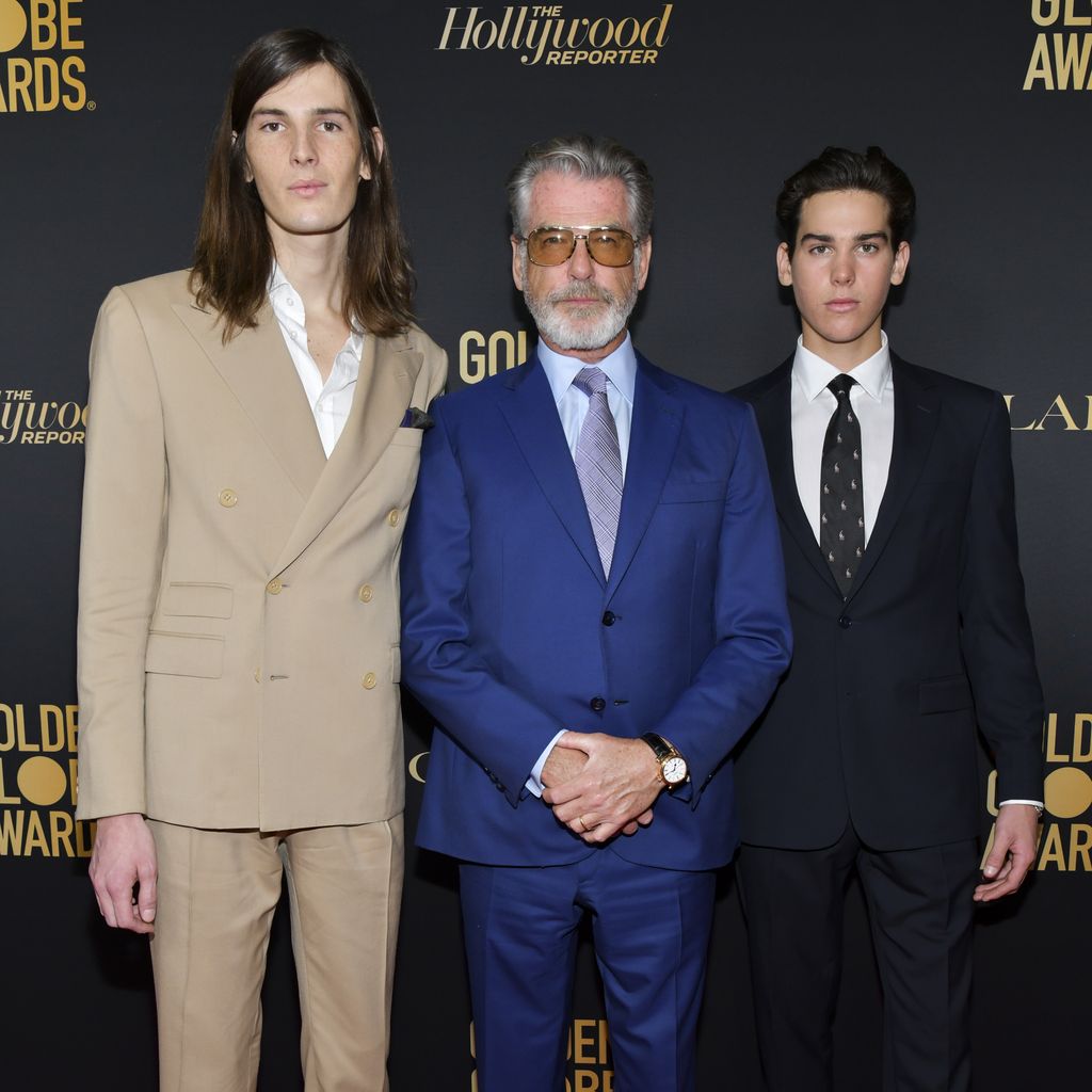 Dylan, Pierce und Paris Brosnan im November 2019