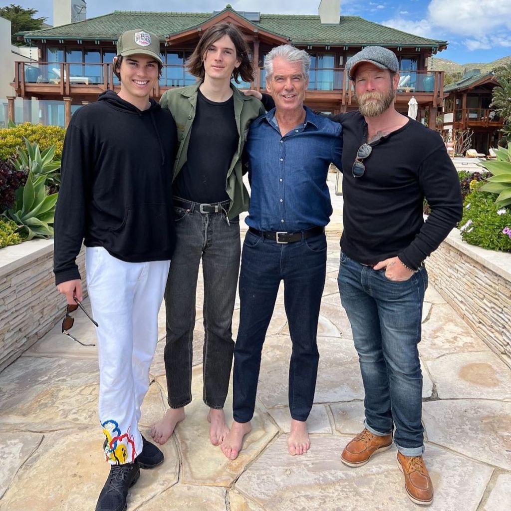 Dylan, Sean, Pierce und Christopher Brosnan im Juni 2022