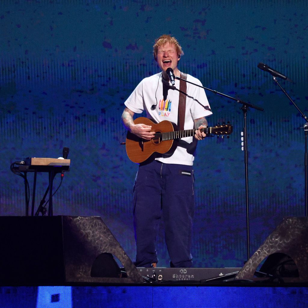 Ed Sheeran beim iHeartRadio Music Festival in der T-Mobile Arena in Las Vegas