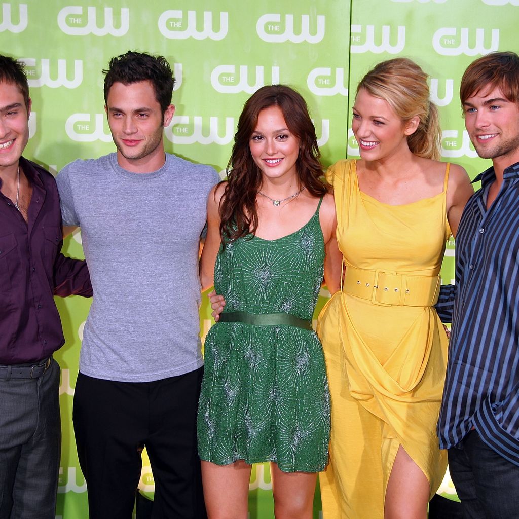 Ed Westwick, Penn Badgley, Leighton Meester, Blake Lively und Chace Crawford im Juli 2007