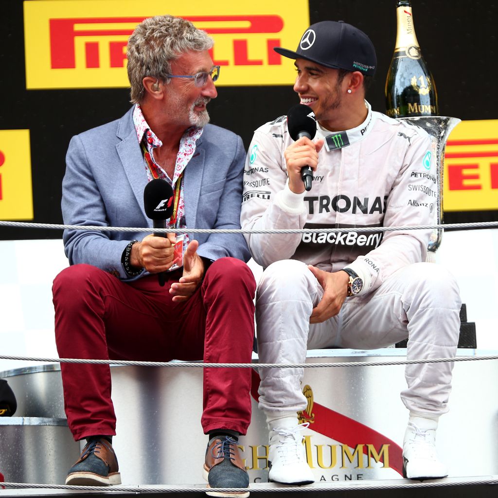 Eddie Jordan und Lewis Hamilton im Jahr 2014