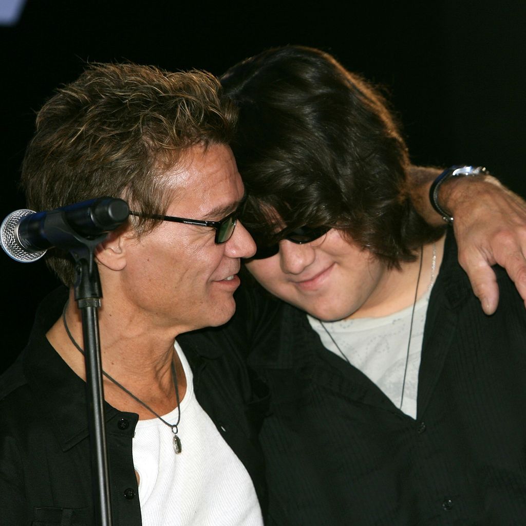 Eddie Van Halen und sein Sohn Wolfgang Van Halen, August 2007