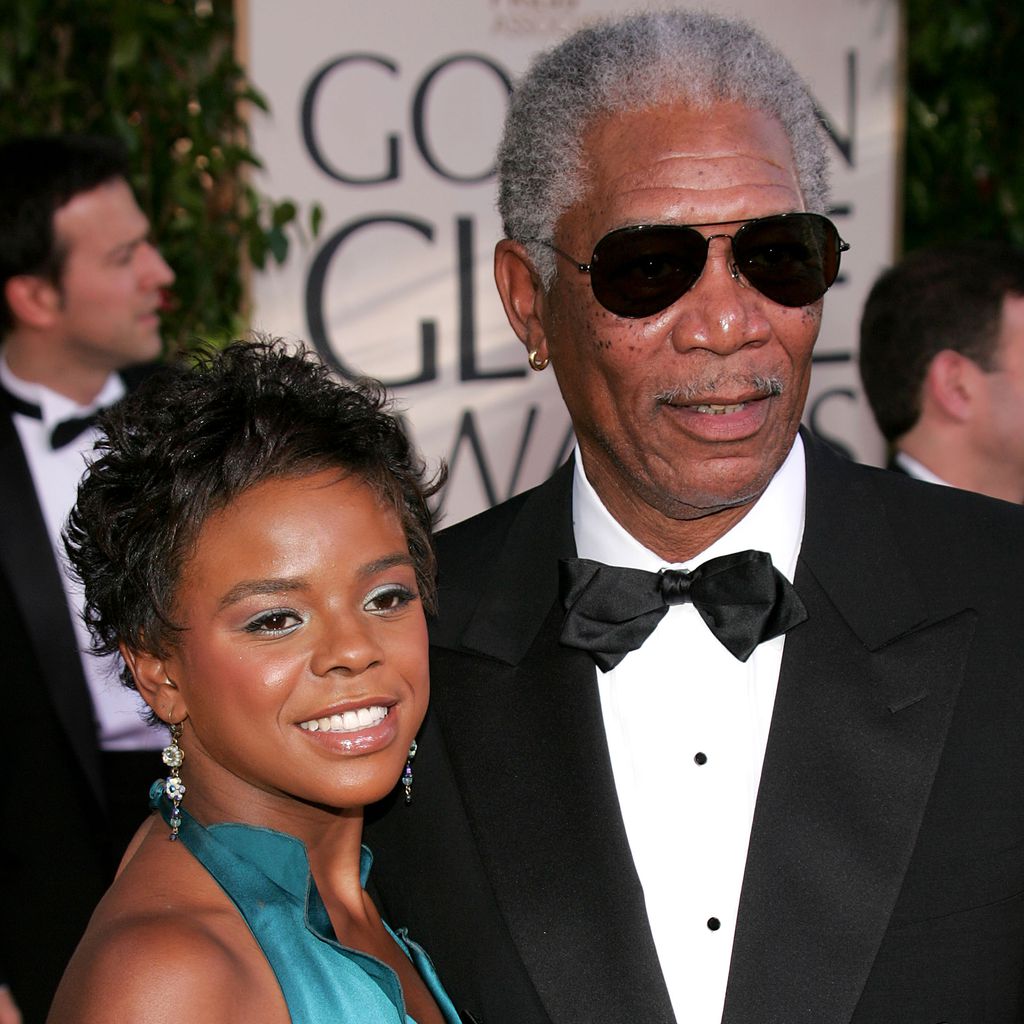 E'Dena Hines und Morgan Freeman bei den Golden Globes 2005