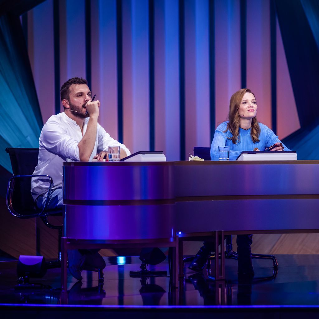 Edin Hasanovic, Karoline Herfurth und Nora Tschirner bei "Wer ist das Phantom?"