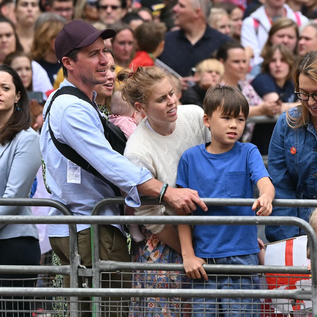 Edoardo Mozzi, Prinzessin Beatrice und ihre Kinder Sienna, Athena und Christopher, Juli 2025, London
