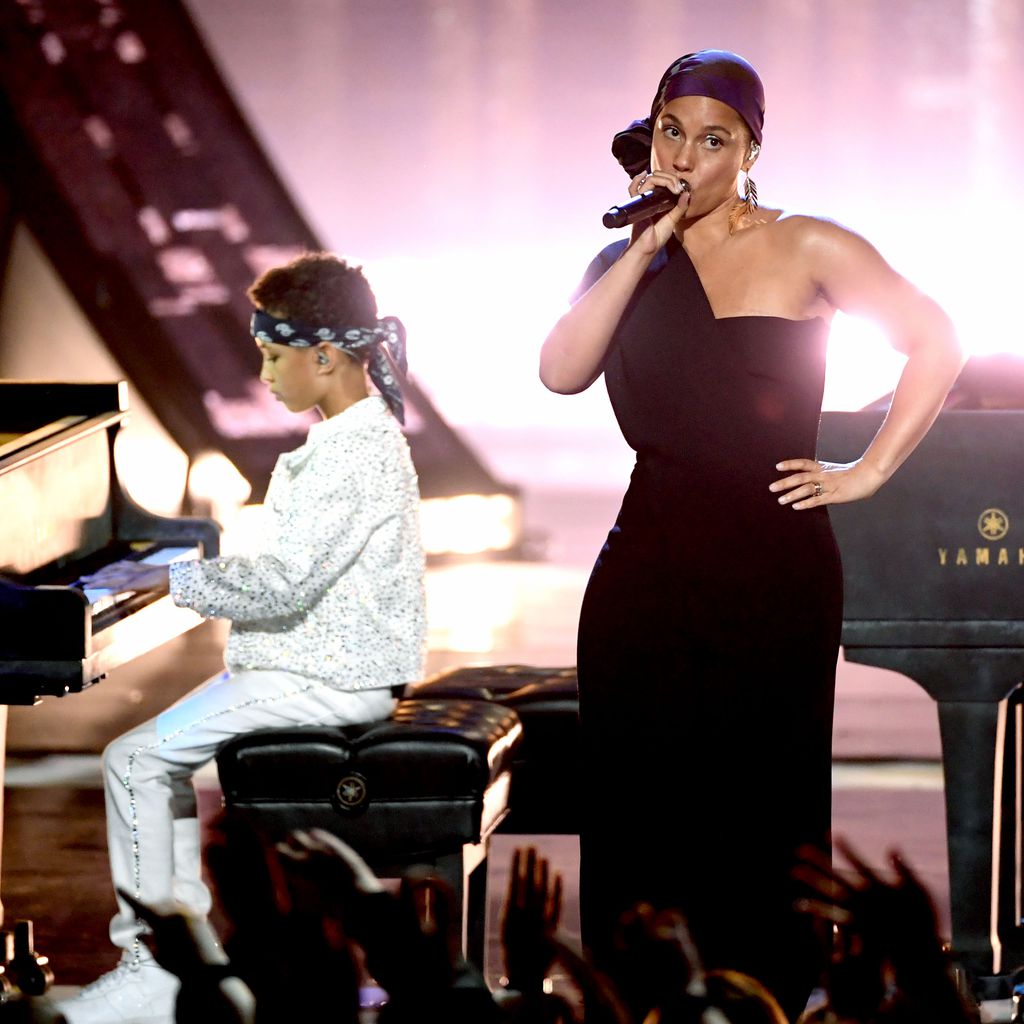 Egypt Dean und seine Mutter Alicia Keys, iHeartRadio Music Awards 2019