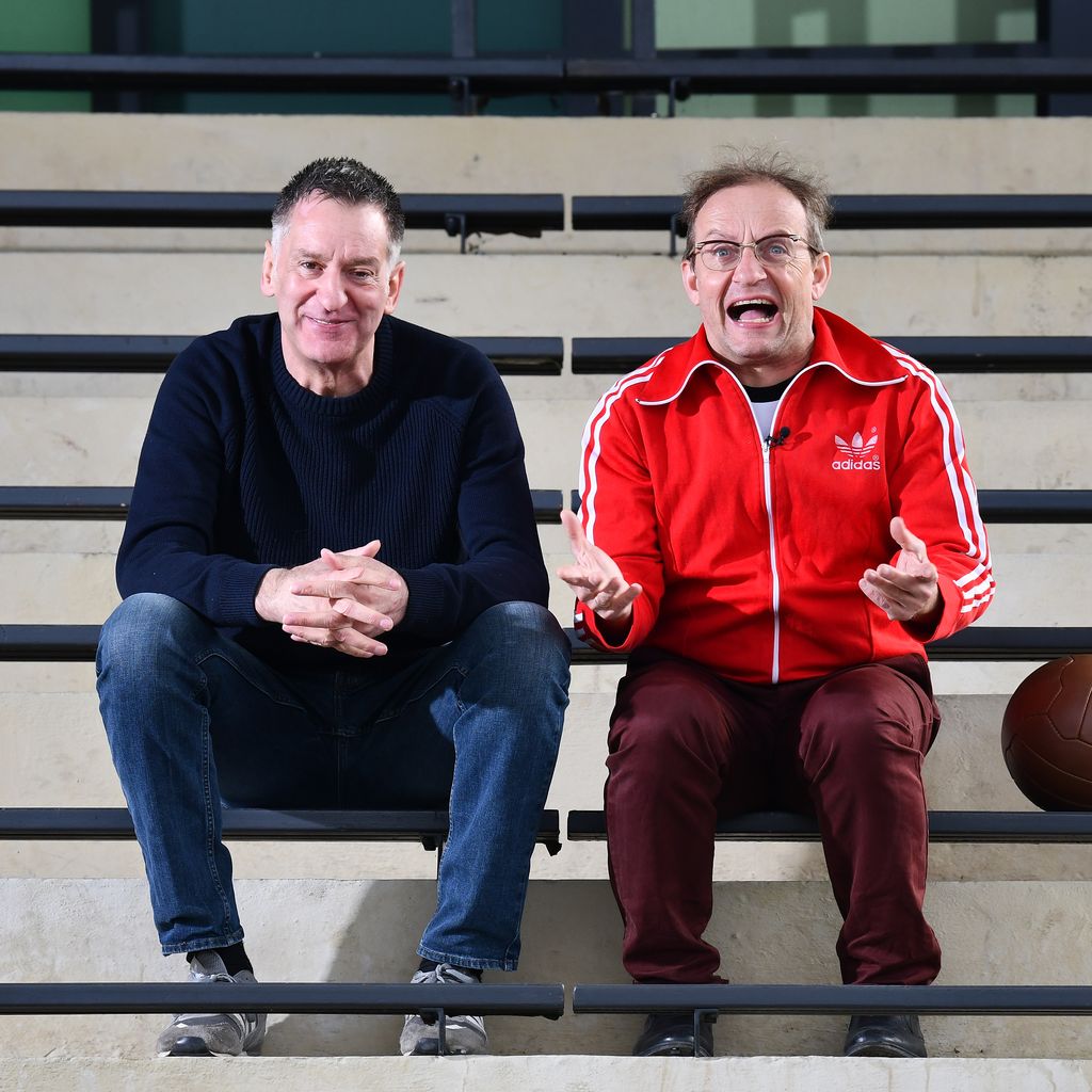 Eike Immel und Wigald Boning im März 2018 in Stadtallendorf