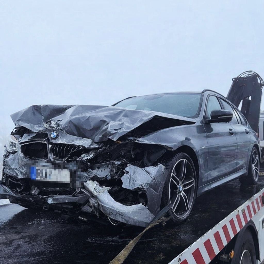 Marteria teilt Bild eines kaputten Autos, April 2026