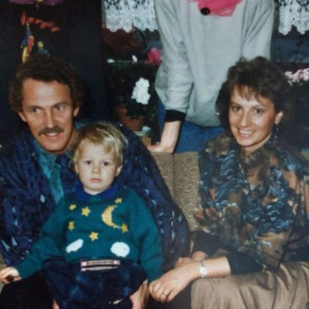 Familienfoto von Sam Dylan