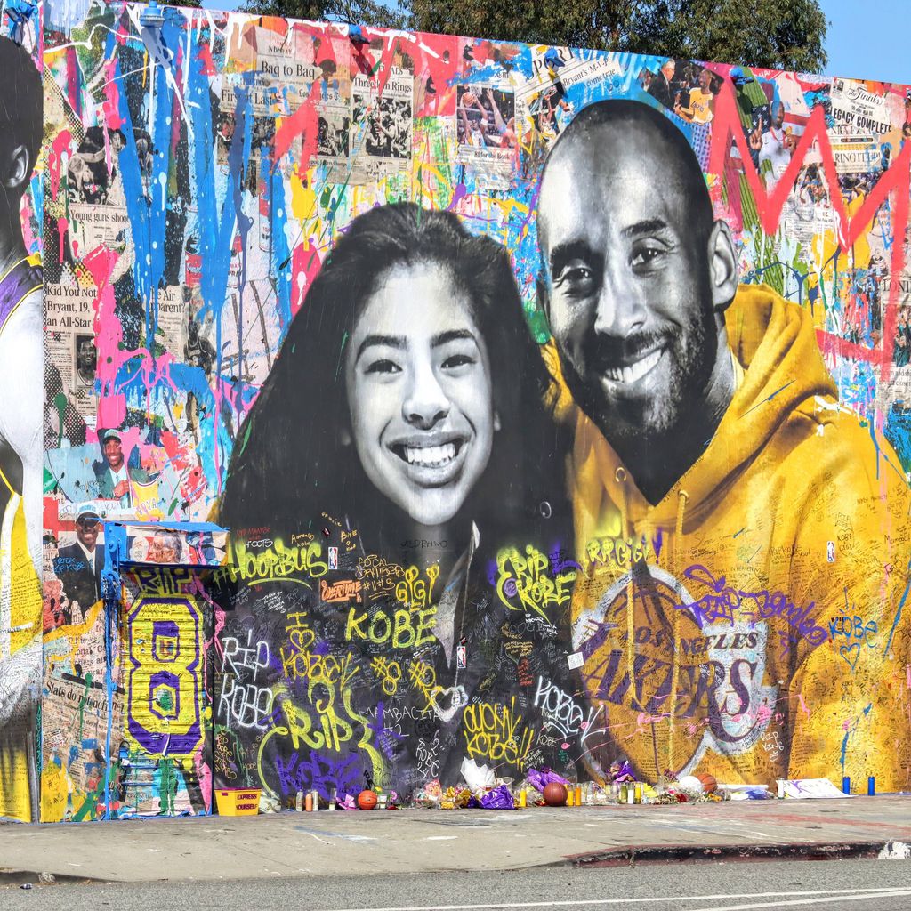 Ein Porträt von Gianna und Kobe Bryant