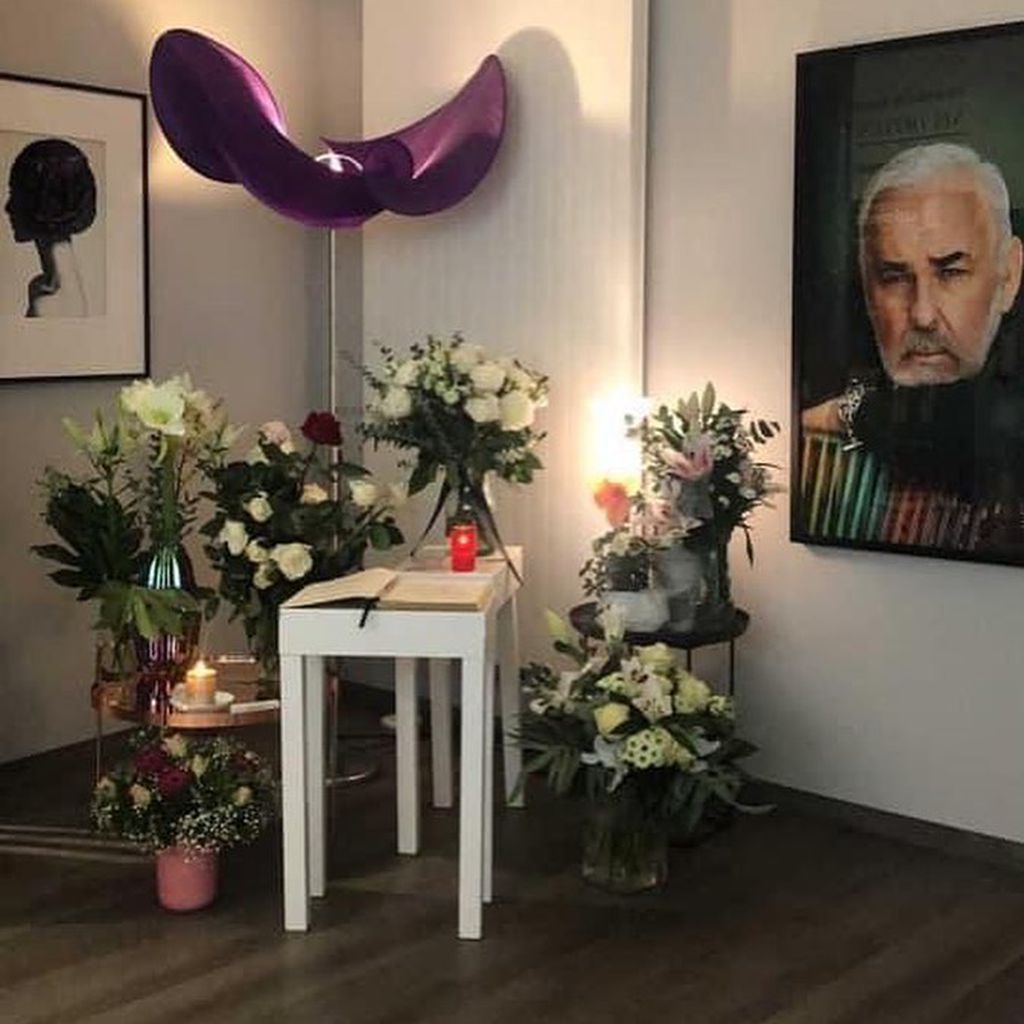 Udo Walz' Lieblingsecke in seinem Berliner Friseursalon im November 2020