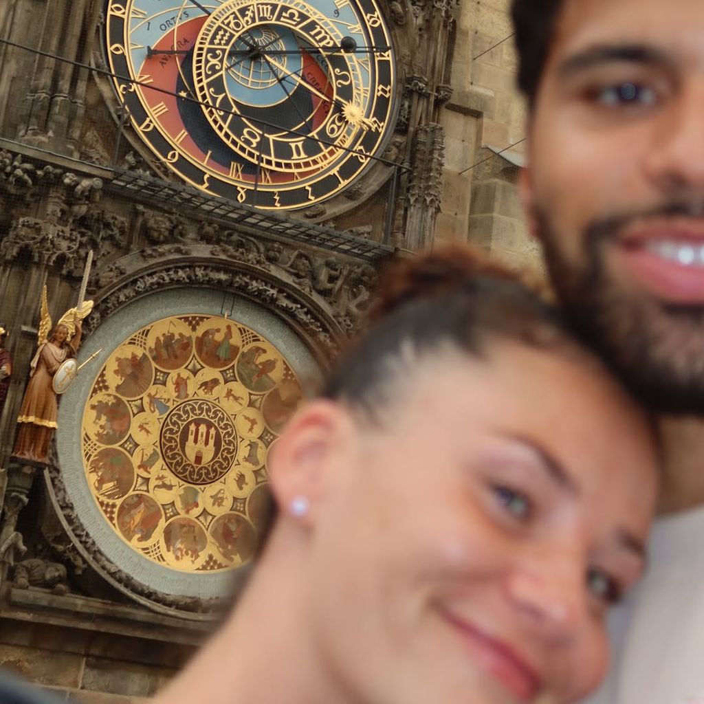 Model Betty Taube und ihr Partner