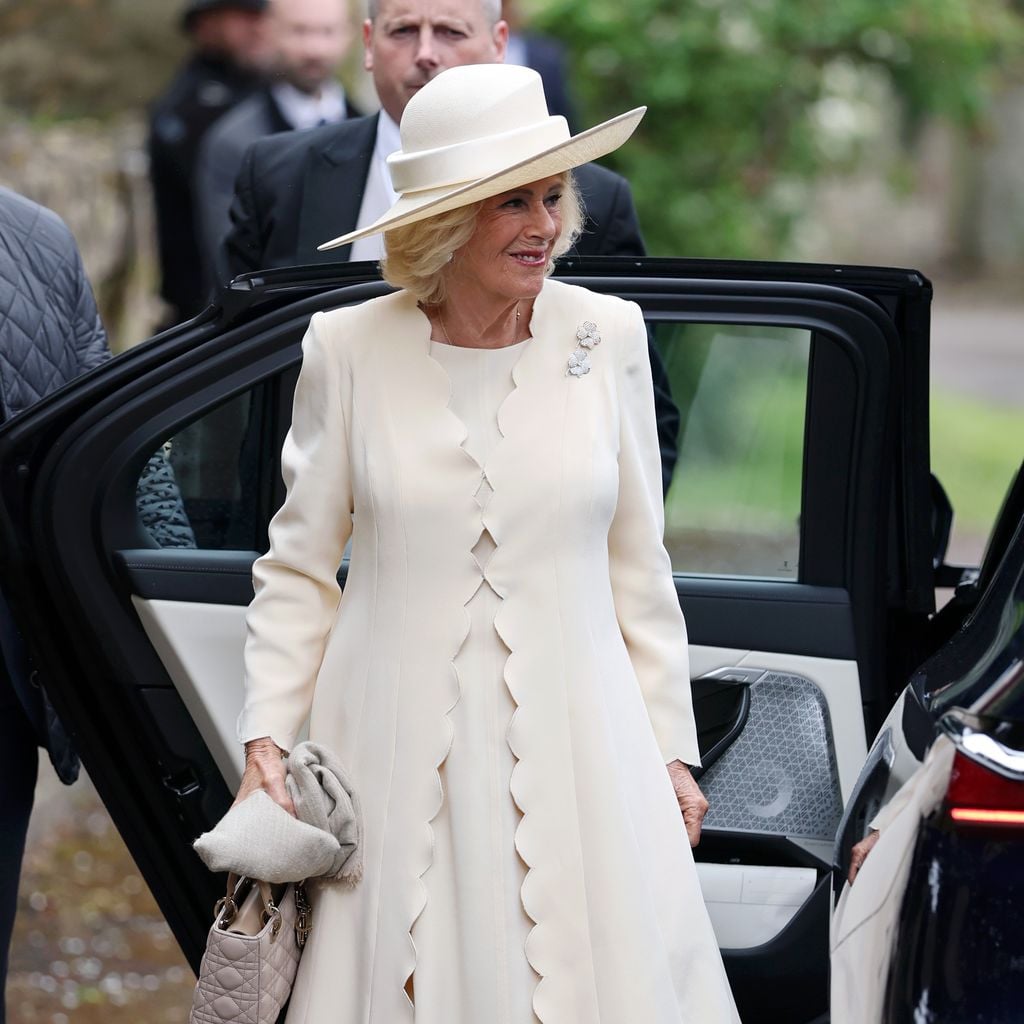 Ankunft zur Hochzeit von Peter Phillips und Harriet Sperling in Kemble