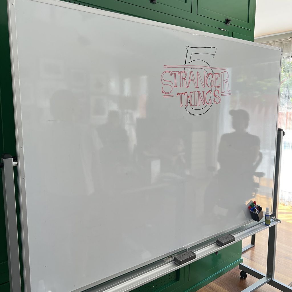 Whiteboard der "Stranger Things"-Autoren zur fünften Staffel
