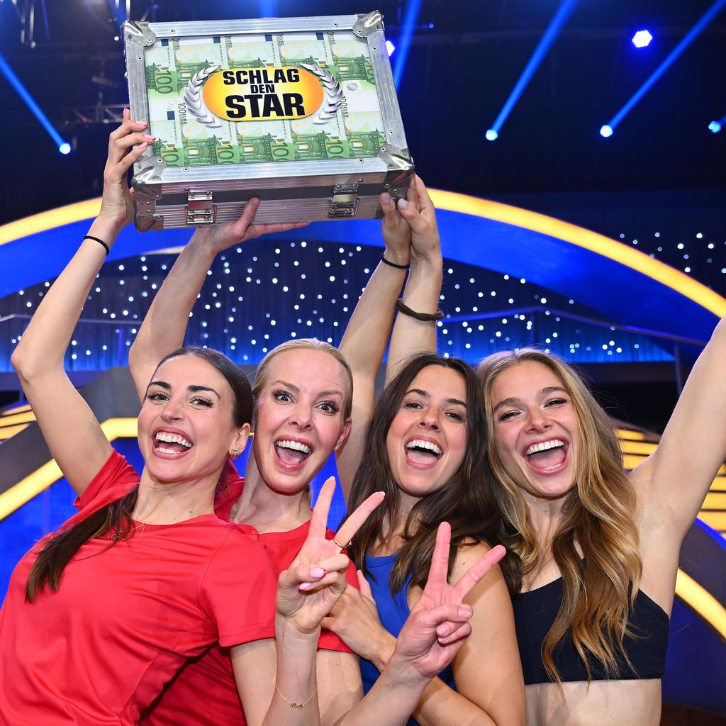 Ekaterina Leonova, Isabel Edvarsson, Vanessa Mai und Lola Weippert bei "Schlag den Star", Mai 2026