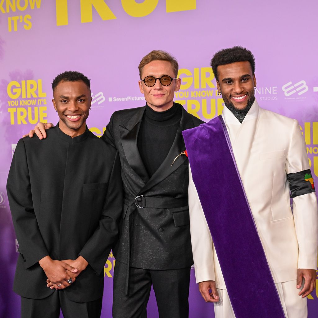 Elan Ben Ali, Matthias Schweighöfer und Tijan Njie auf der "Girl You Know It's True"-Premiere
