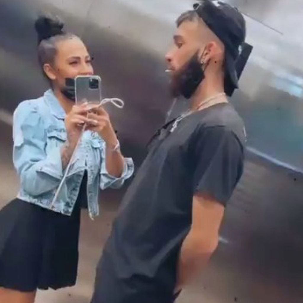 Elena Miras und Leandro Teixeira in Dubai, März 2021