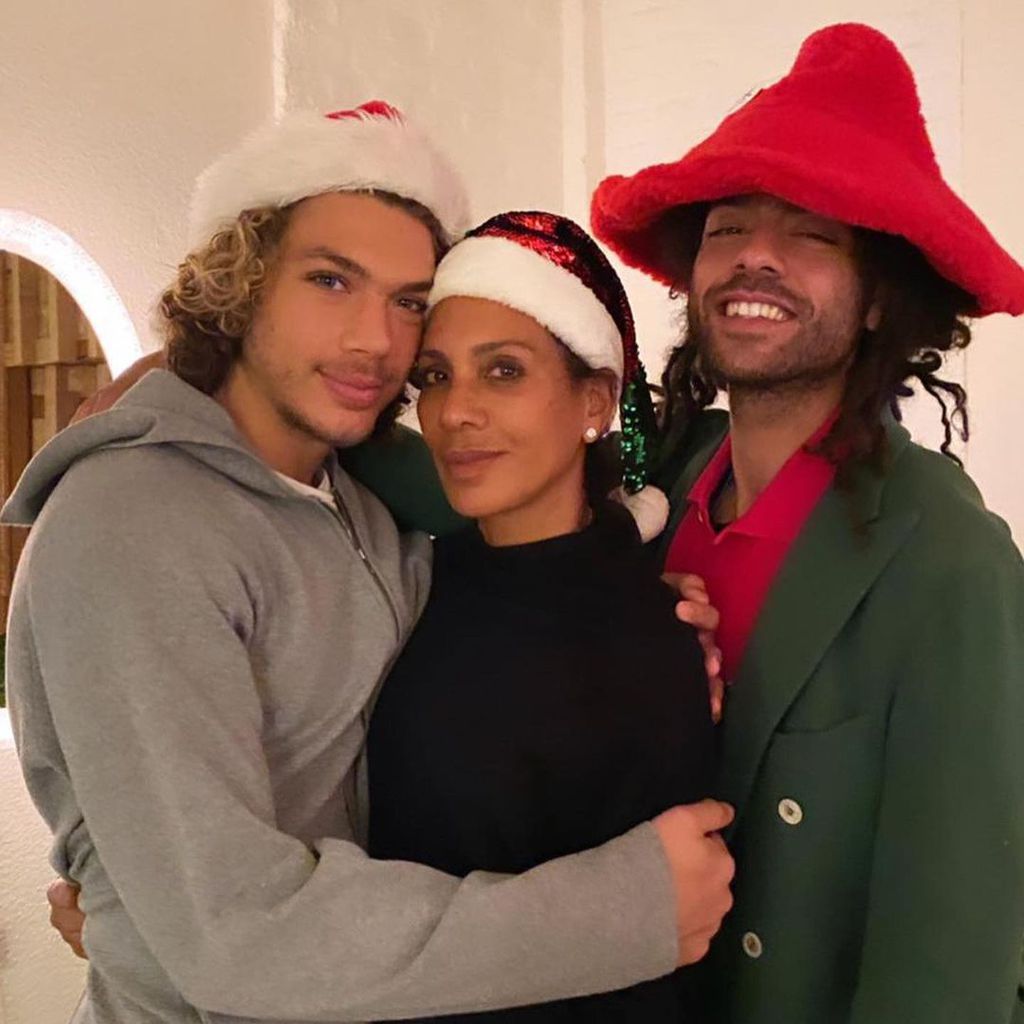 Elias, Barbara und Noah Becker, 2020