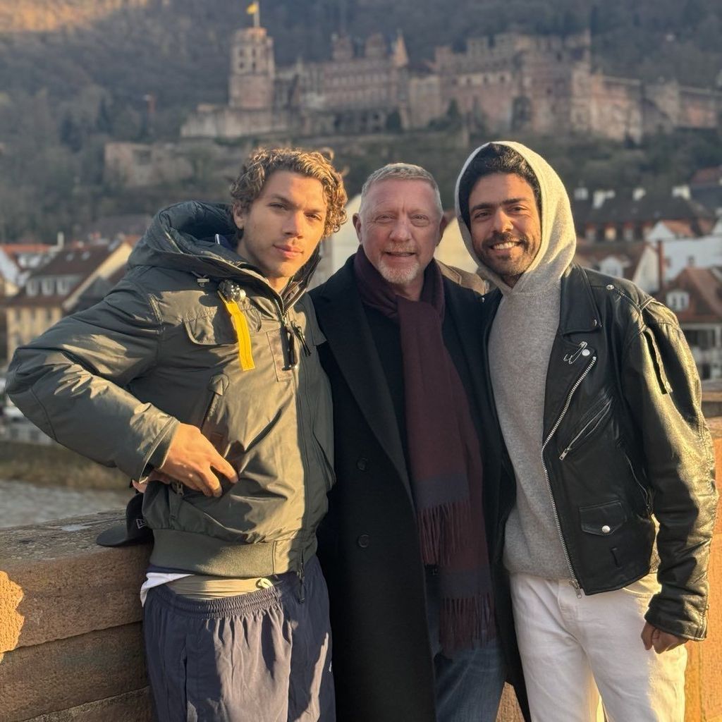 Elias, Boris und Noah Becker in Heidelberg