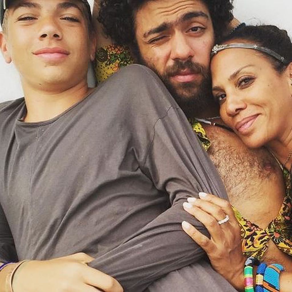 Elias, Noah und Barbara Becker