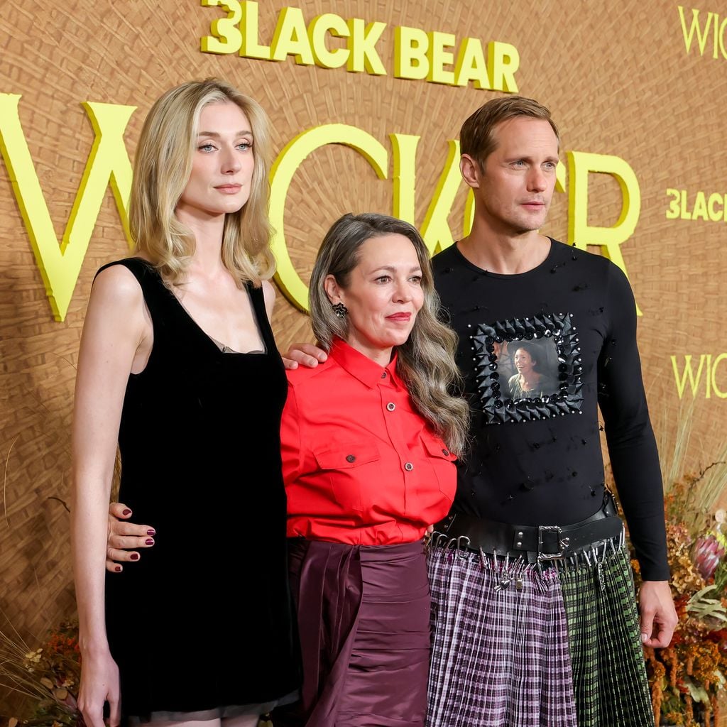 Elizabeth Debicki, Olivia Colman und Alexander Skarsgård bei der Premiere von "Wicker" in Los Angeles