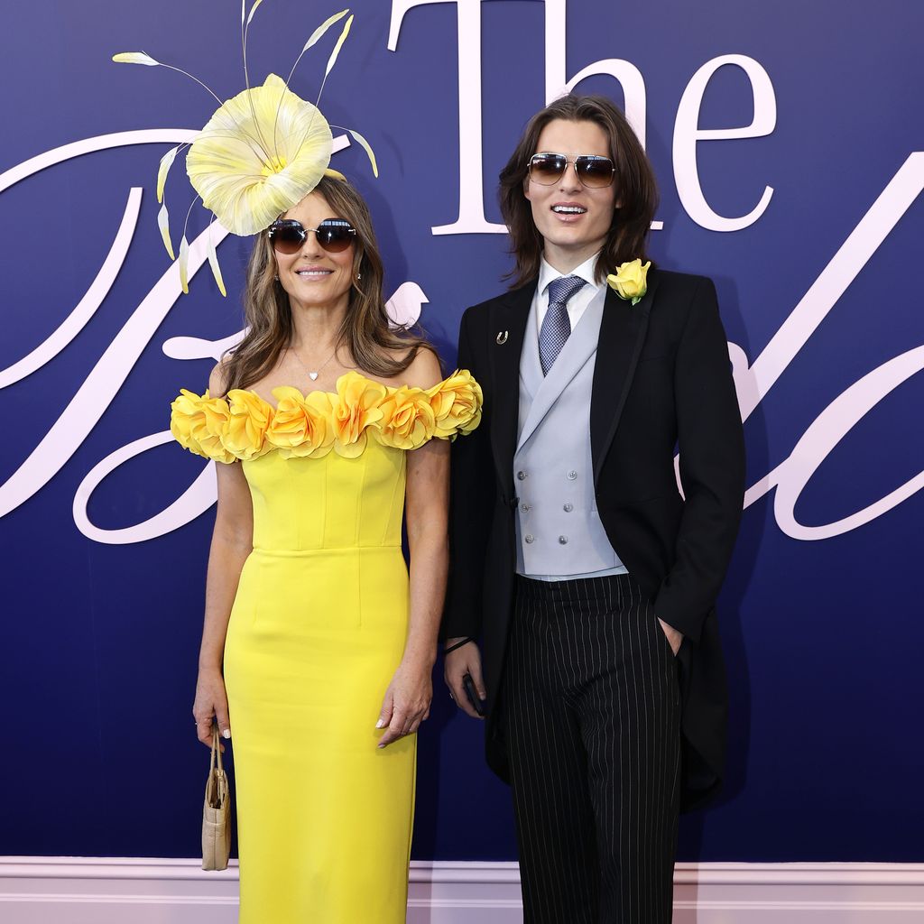 Elizabeth Hurley und Sohn Damian Hurley beim Melbourne Cup auf dem Flemington Racecourse