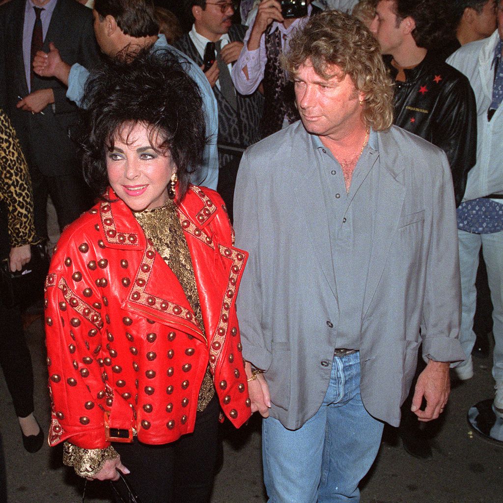 Elizabeth Taylor mit ihrem Ehemann Larry Fortensky beim Cirque du Soleil