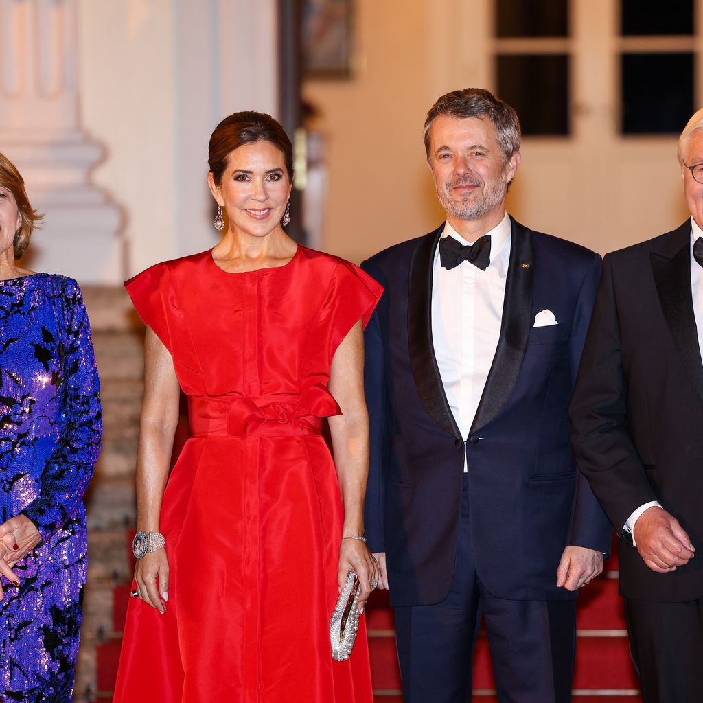 Elke Büdenbender, Königin Mary von Dänemark, König Frederik X. und Frank-Walter Steinmeier