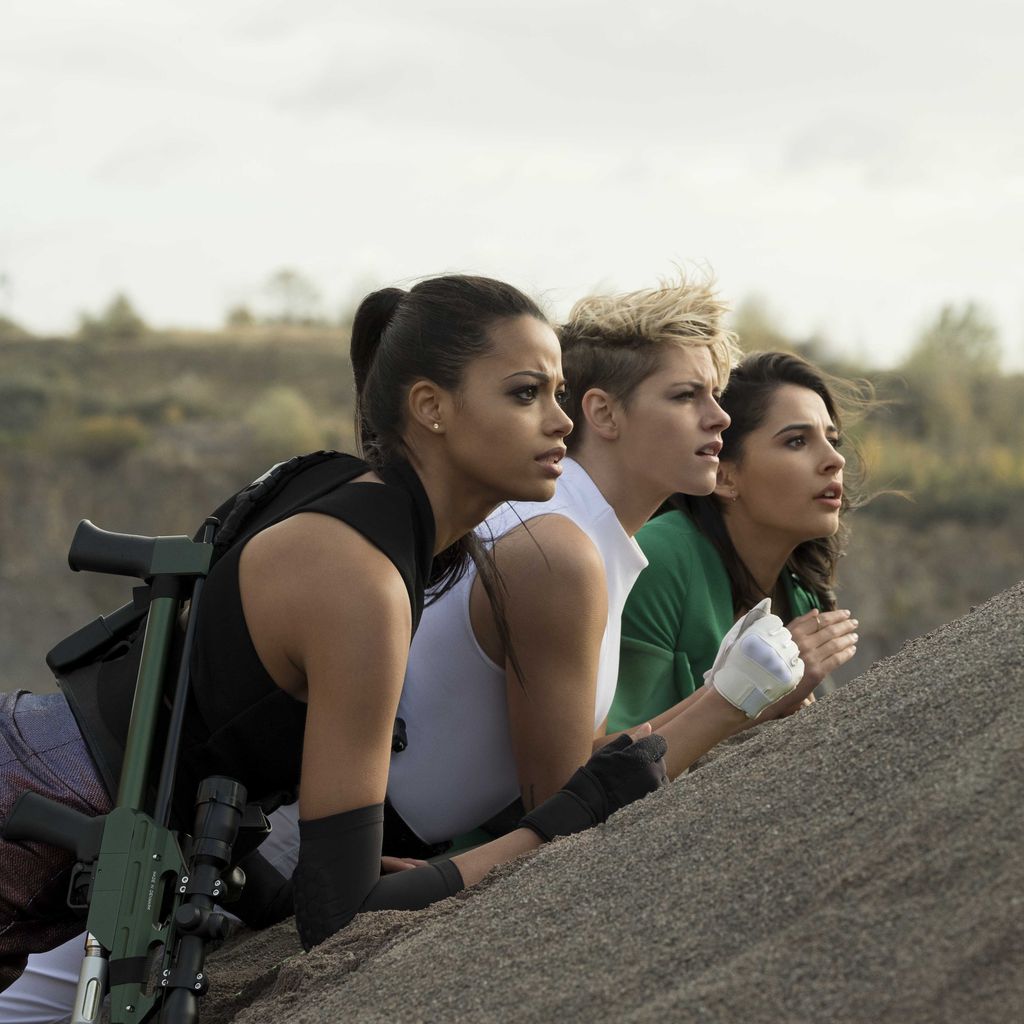 Ella Balinska, Kristen Stewart und Naomi Scott in einer "3 ENgel für Charlie"-Szene