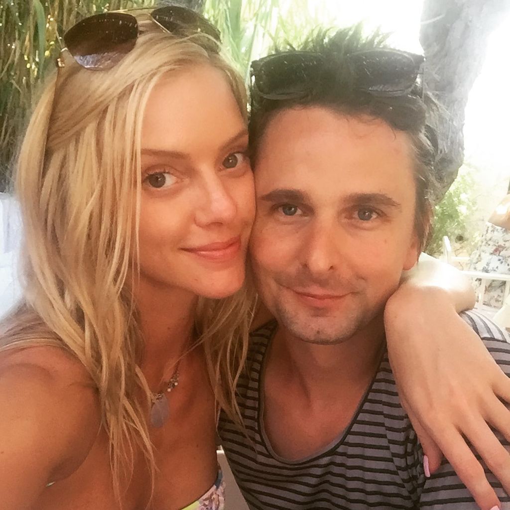 Elle Evans und Matthew Bellamy im Juli 2020