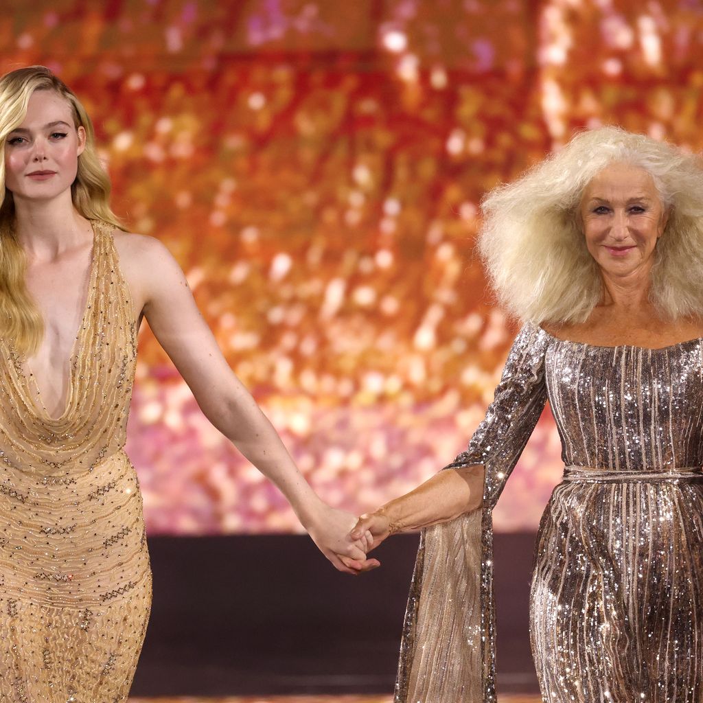 Elle Fanning und Helen Mirren bei der Pariser Fashion Week 2023
