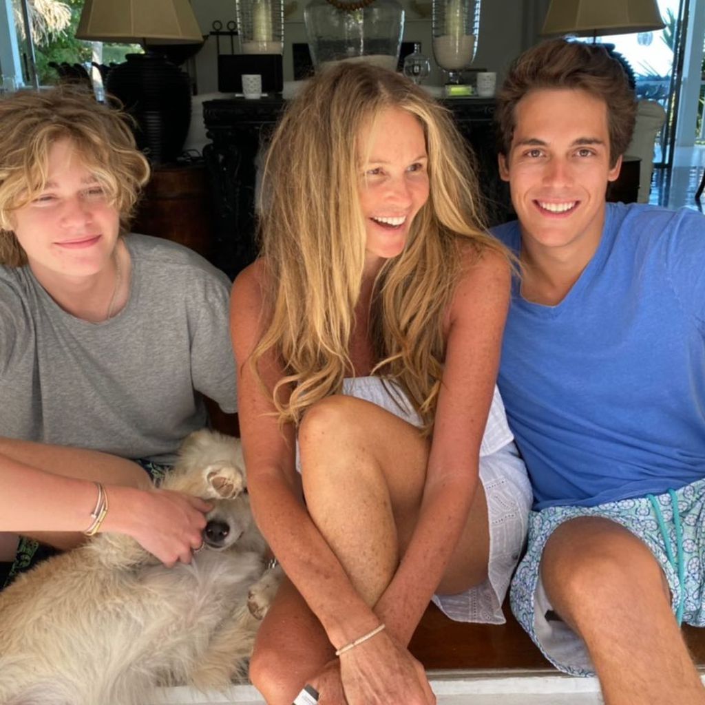 Elle Macpherson mit ihren Söhnen Aurelius und Fynn
